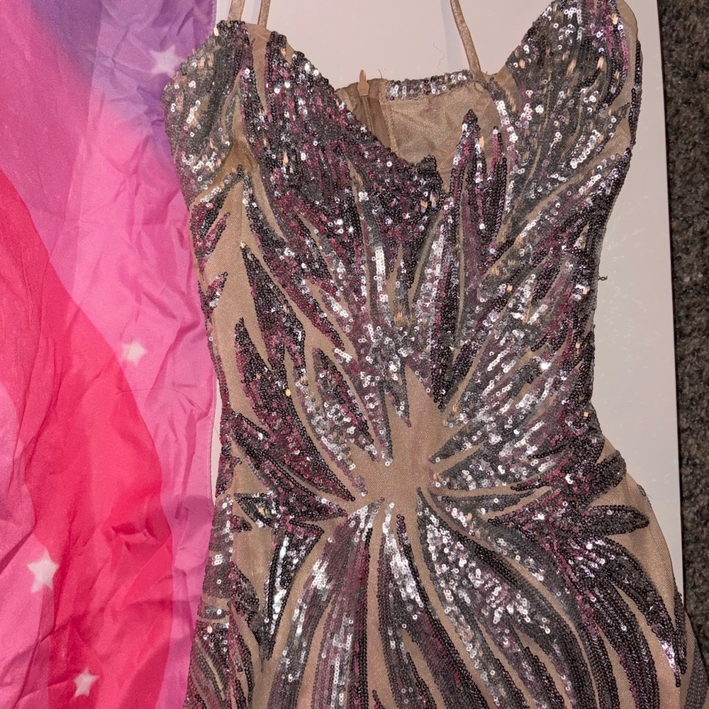 Elegant Sequin Prom Dress